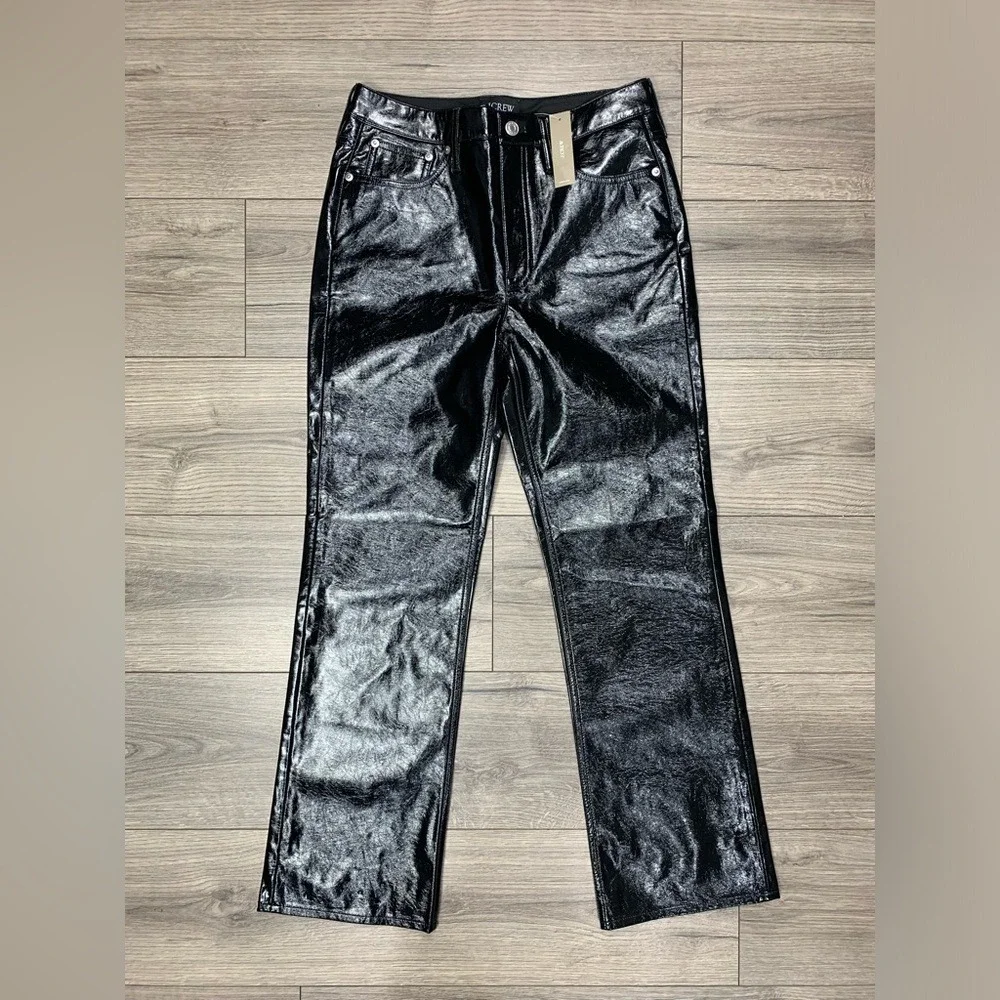 J.‎ Crew Collection Faux Patent leather pants size 27 (BU144) NWT